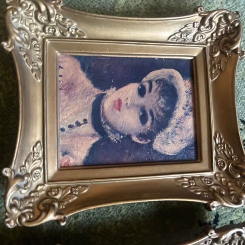 Vintage 3 Piece Framed Art Set Of Cherry Jeffe Huldah Art Paintings print - Picture 2 of 9